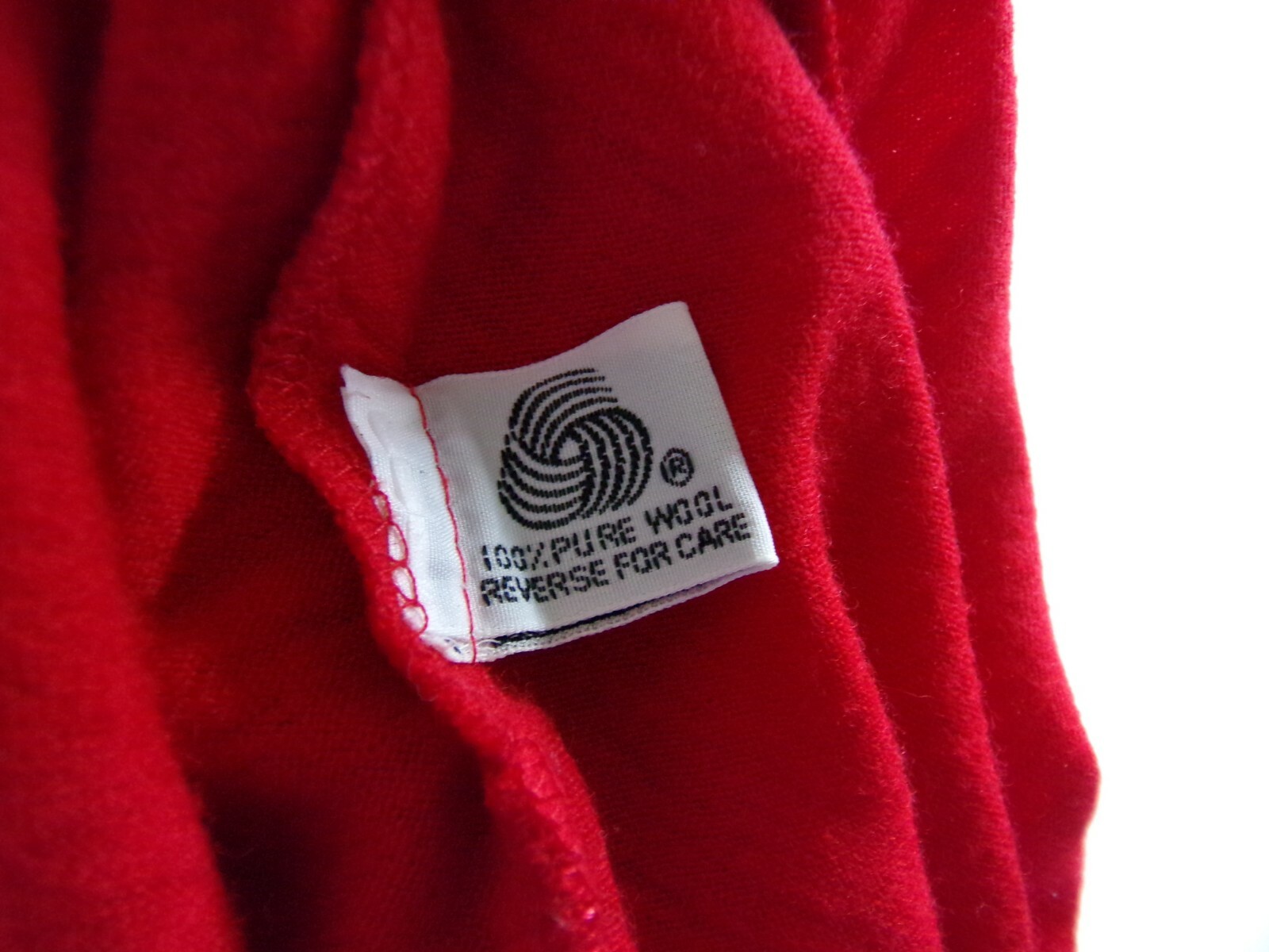 ARTHUR MAX L Jacket Cardigan Dolman Drape Red Wool Jersey Open USA Vtg 80s