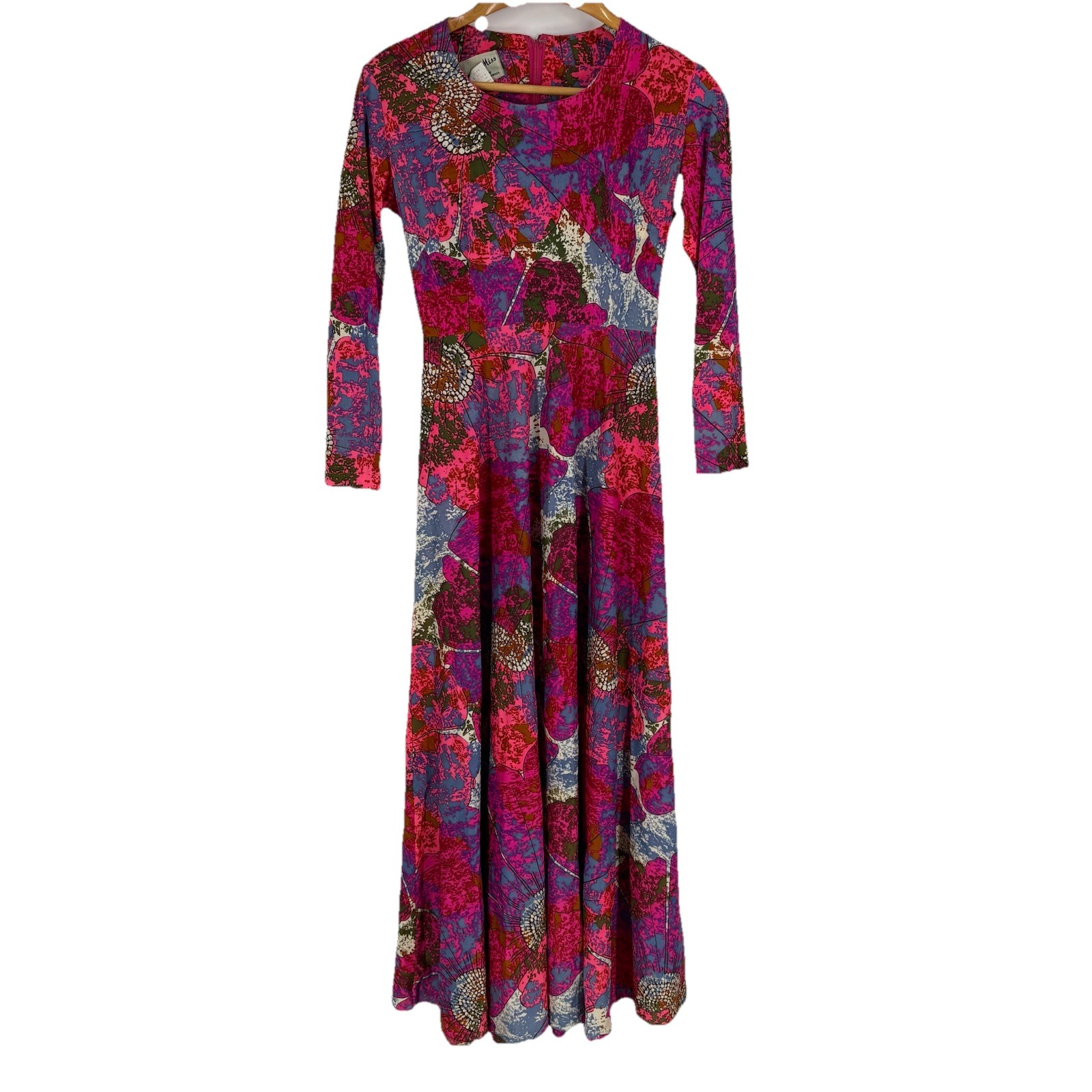 Rare Elegant Miss of California Dress Size 10 Mrs. Roper Colorful Floral 60s