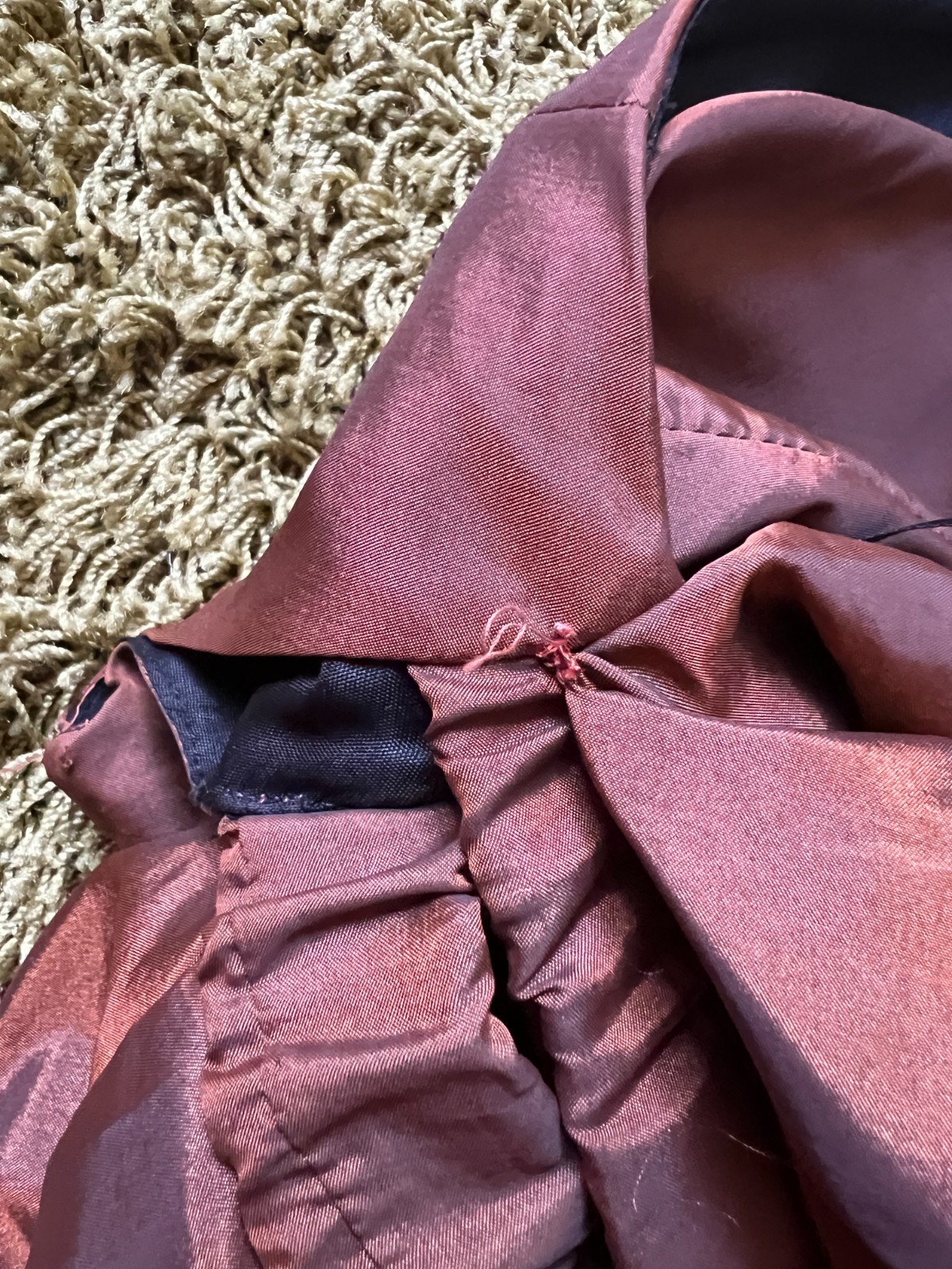 1980s JOHN CHARLES Taffeta Off Shoulder Cocktail Party Dress Basque Waist Prom