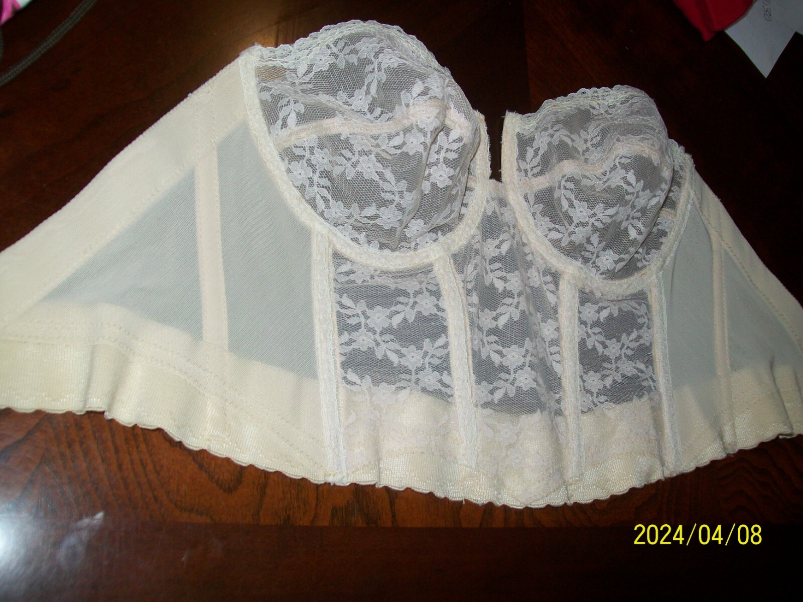 Vintage Nude Bra BackLess by Young Smoothie The Strouse Adler Co 70s ~Size 38B