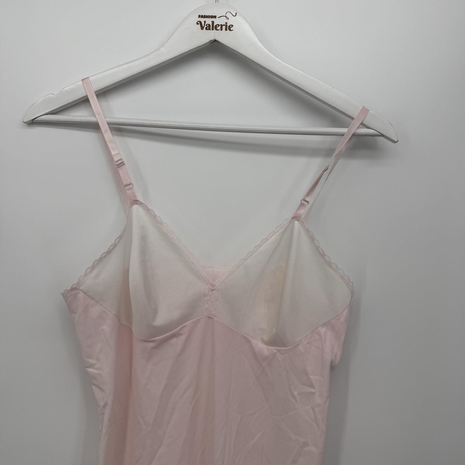 Vanity Fair Vintage Light Pink Slip Dress Size 34 Classic Nylon