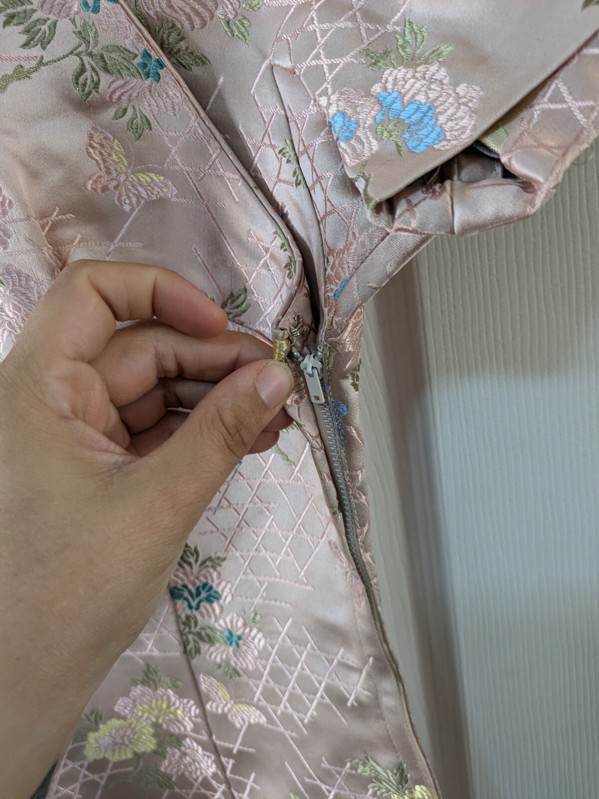 1950s/60s Dynasty Made In Hong Kong British Crown Colony Size 10 Asian Dress