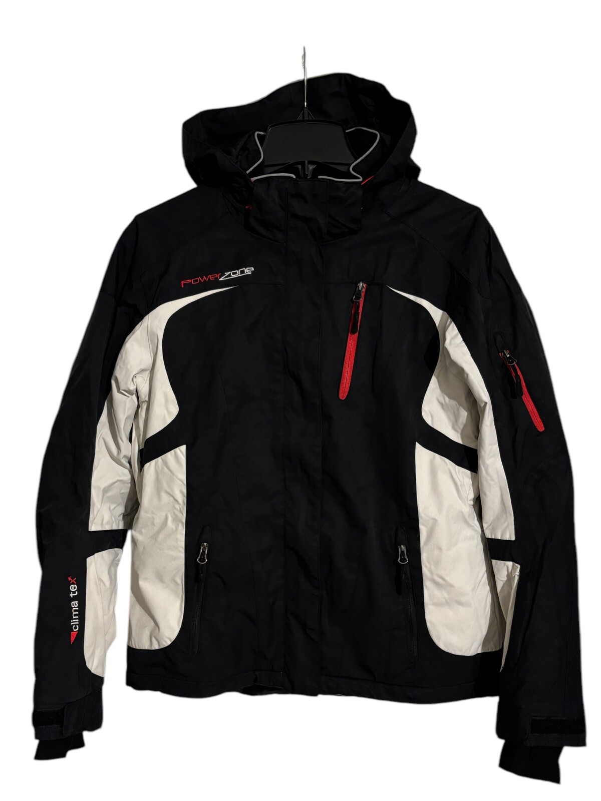 HighTech Snow/Ski Jacket ClimaTex POWER ZONE Women EU40/ US M Black / White EUC
