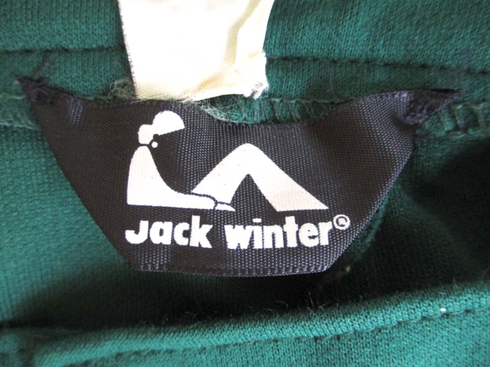 Vtg 70s Jack Winter dark teal green poly acrylic knit wide leg culottes pants 8