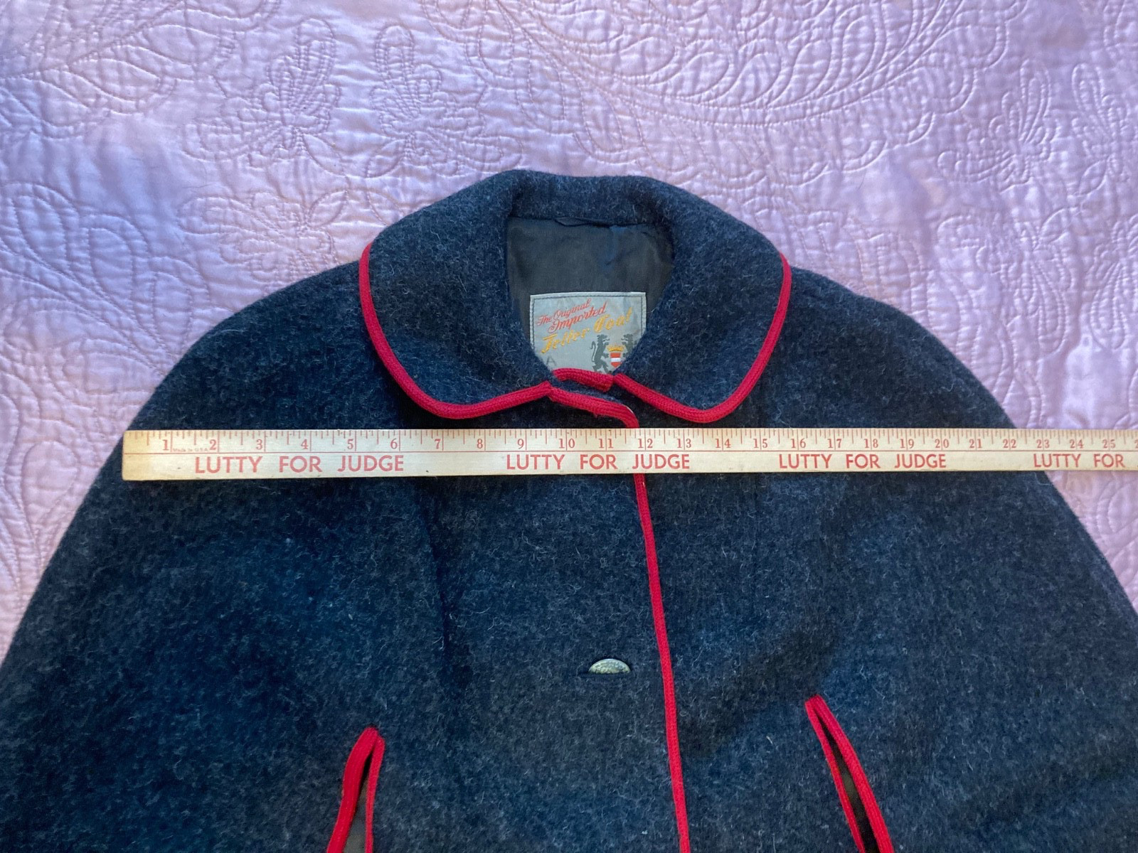 Rare Vintage Teller Coat Austria Cape 4 1960s Winter Olympics Austrian Ski Team