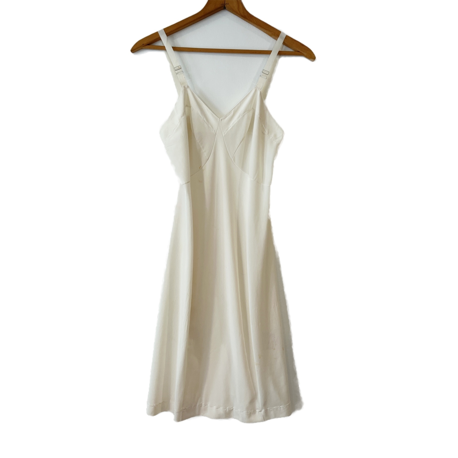 Charmode Sears Vintage Ivory Full Slip Size 34 Old Hollywood