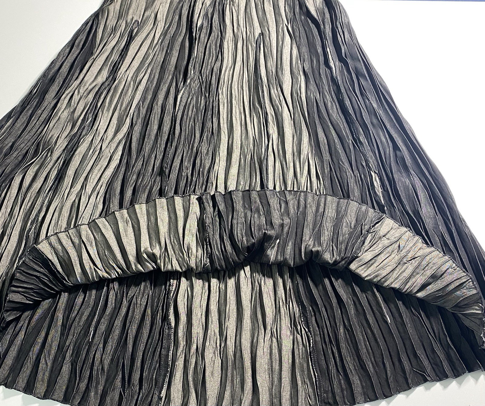 Vtg NWT Great Cavalier St Paul L Maxi Skirt Pleated Dark Romantic Ren Faire 23&Prime;