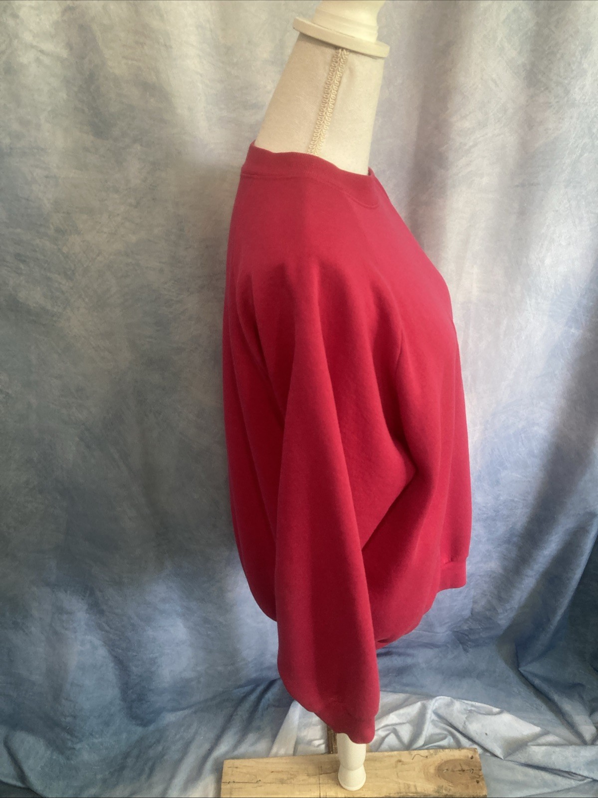 Vtg 80s 90s Fruit of the Loom Casualwear Sweatshirt Ladies XL Pink USA Raglan