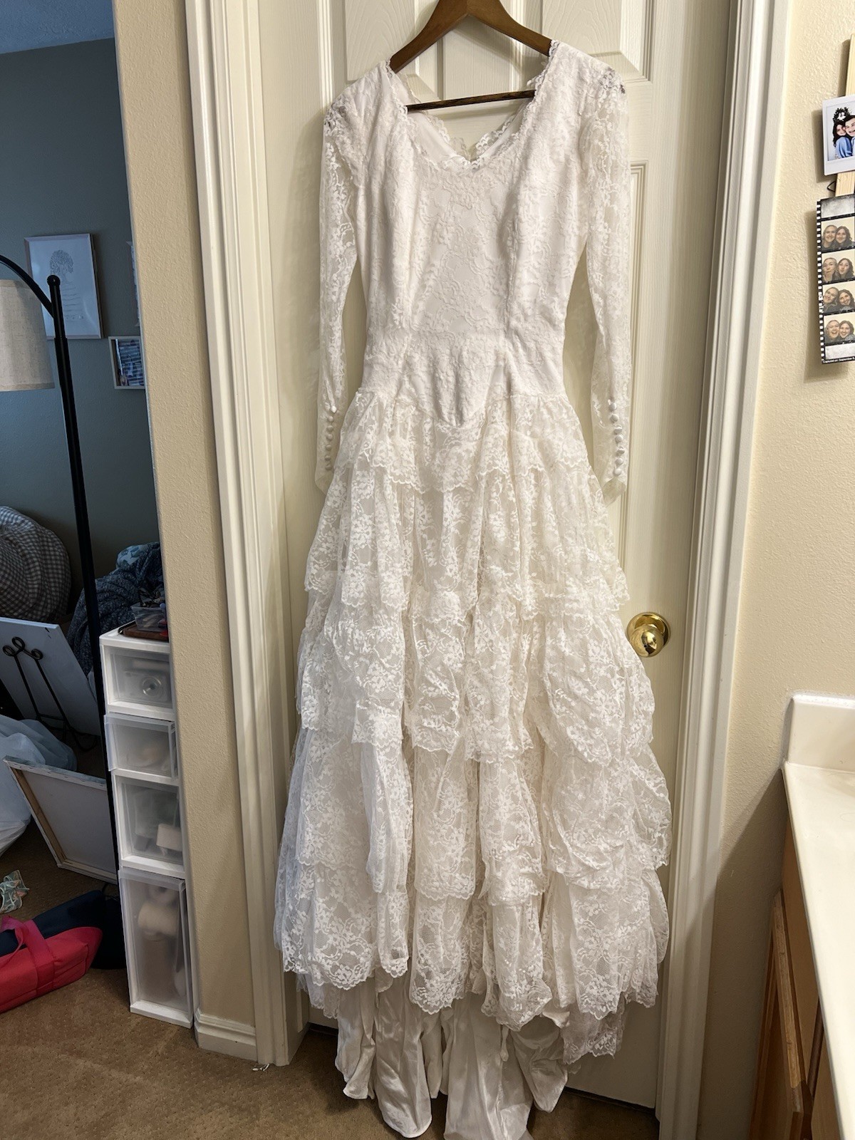 Vintage Custom Lace Wedding Dress