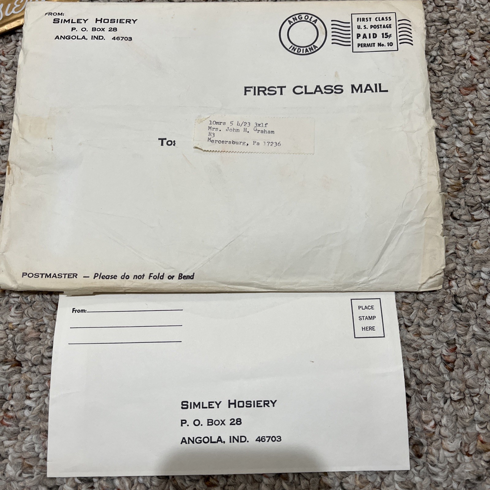 Vintage 1966 Shirley Modes Mail Order Full Fashioned Nylon Stockings Rose Glow