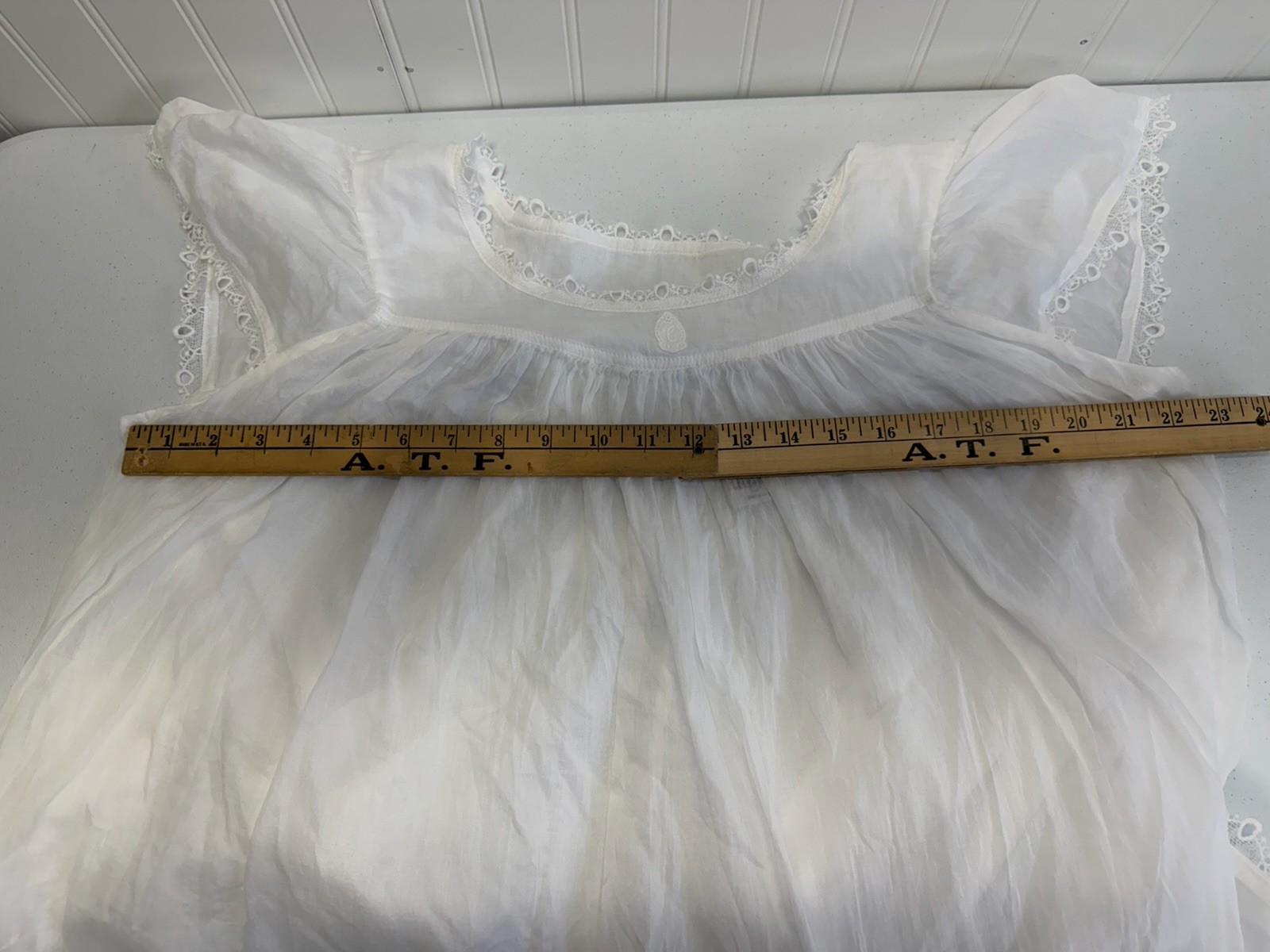CELESTINE GERMANY WHITE COTTON NIGHTGOWN COTTAGE CORE BOHO LINGERIE