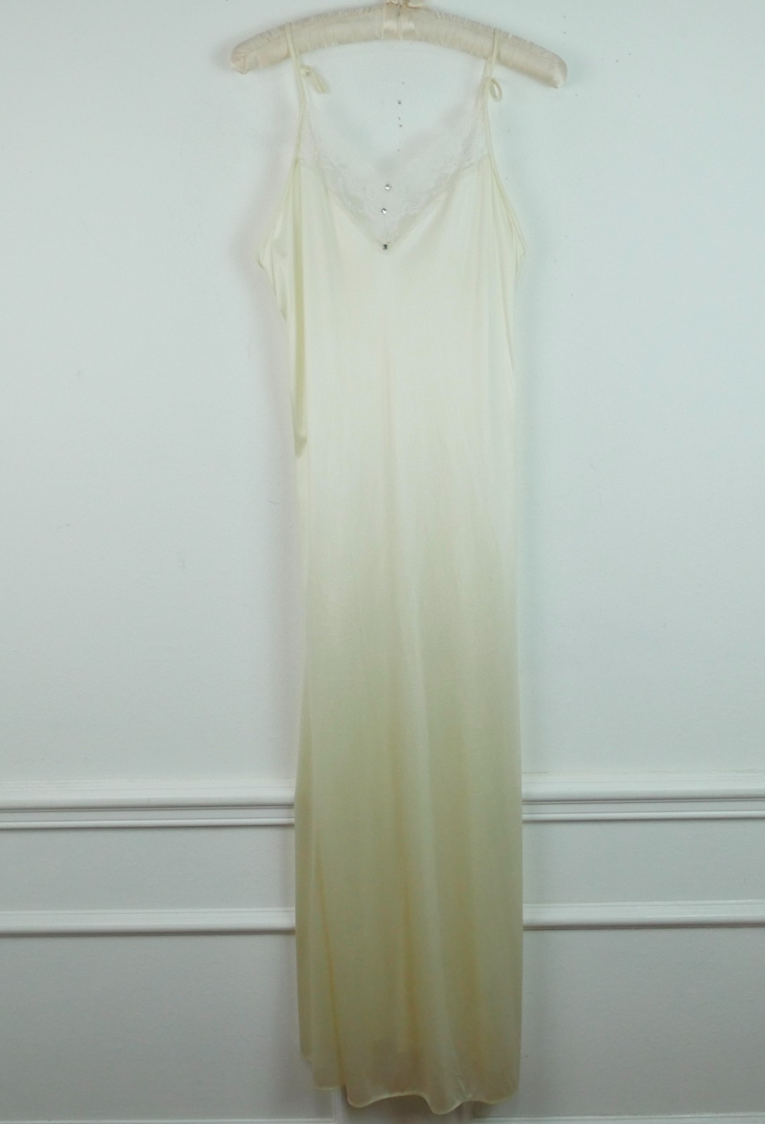 Vintage Val Mode Peignoir Set Sheer Nylon Lace Medium Coquette Bridal Romantic