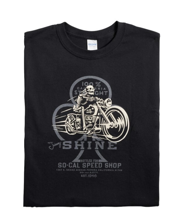 Men&rsquo;s So-Cal Speed Shop Jimmy Shine Motorcycle Bike Black T-Shirt