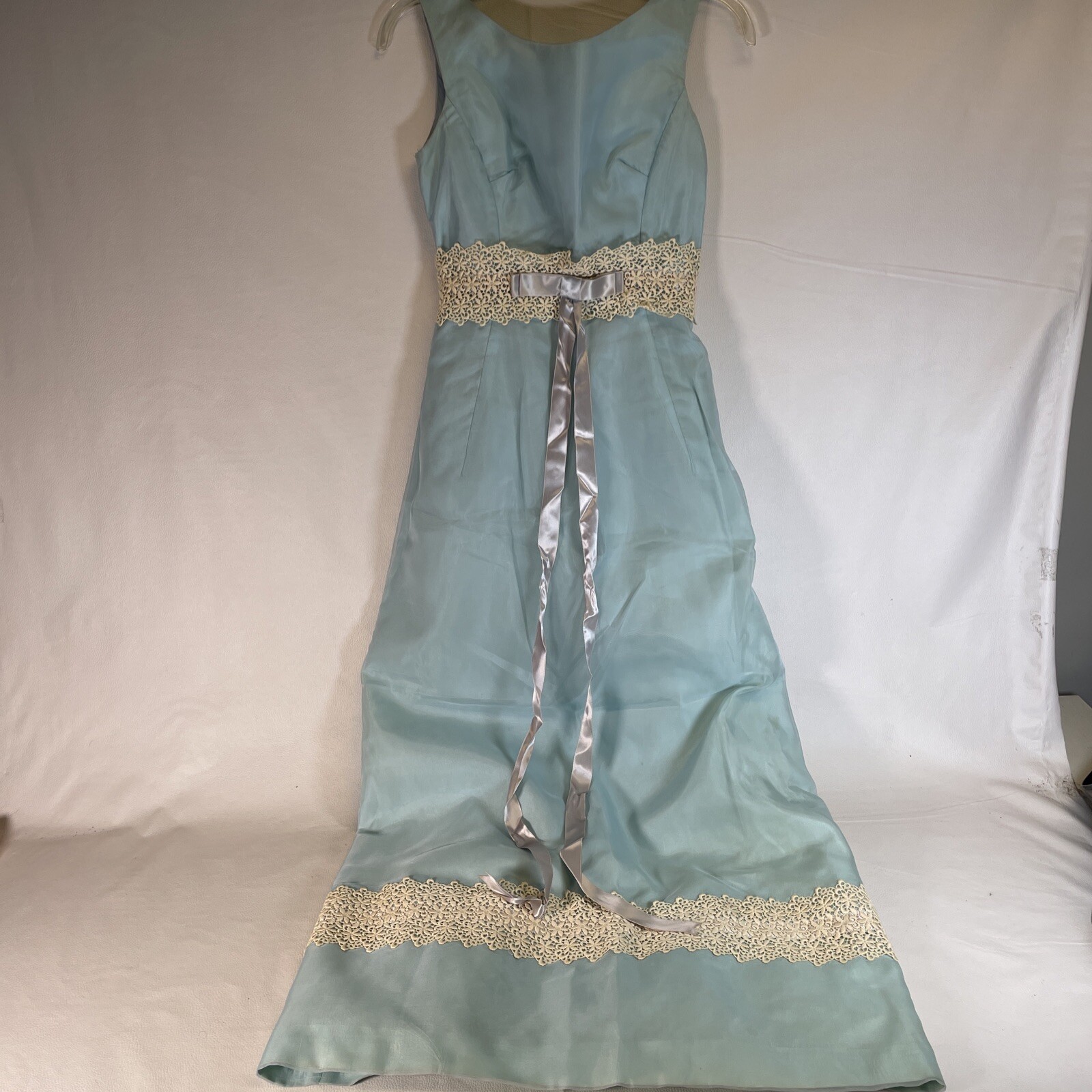 Vintage 70&rsquo;s Lorrie Deb Light Blue Sheath Dress Size 9 Fits 5-7 -Read!