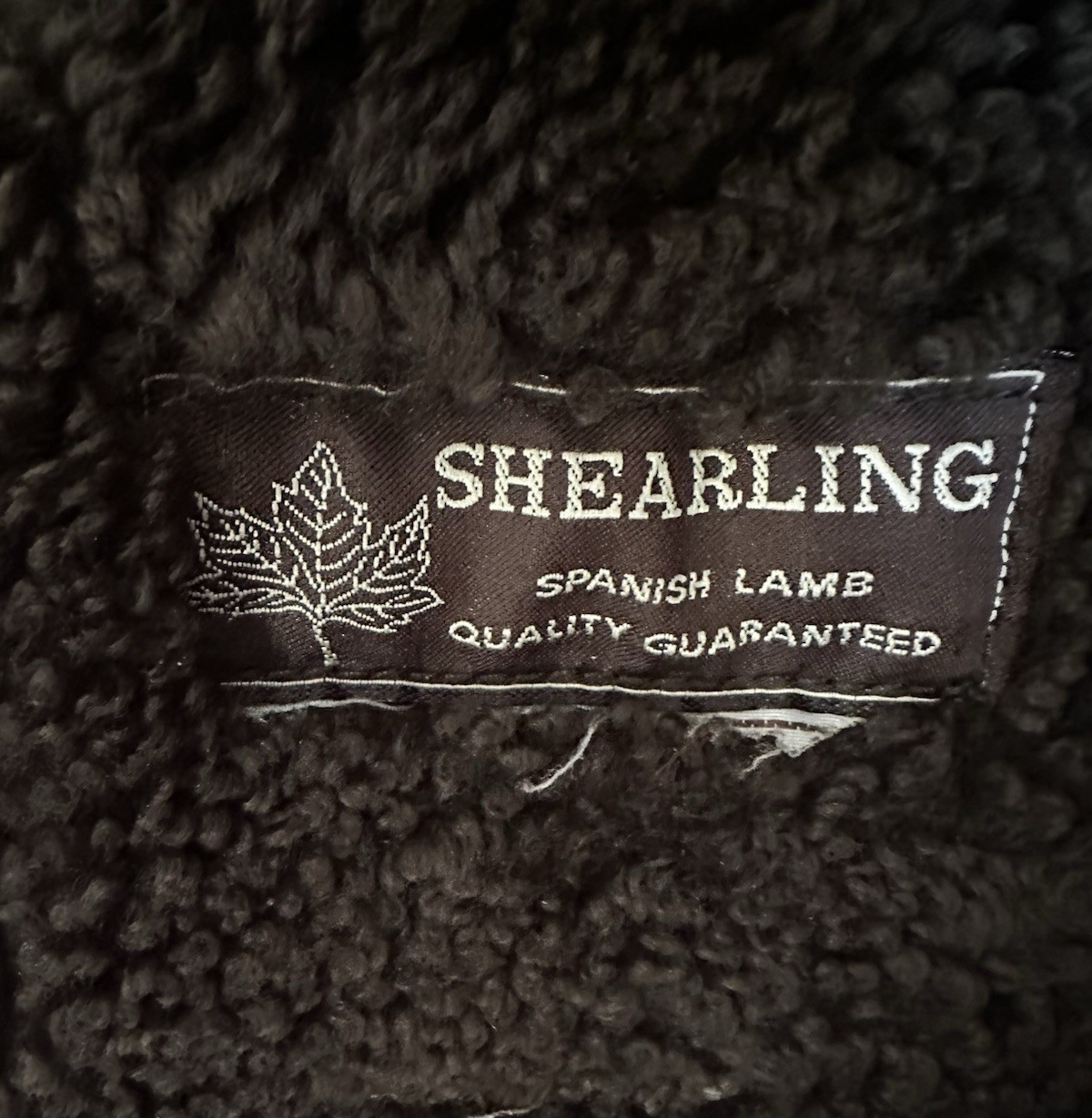 Vintage Brown Lambskin Shearling Authentic Spanish Lamb Lined Jacket Coat M/L