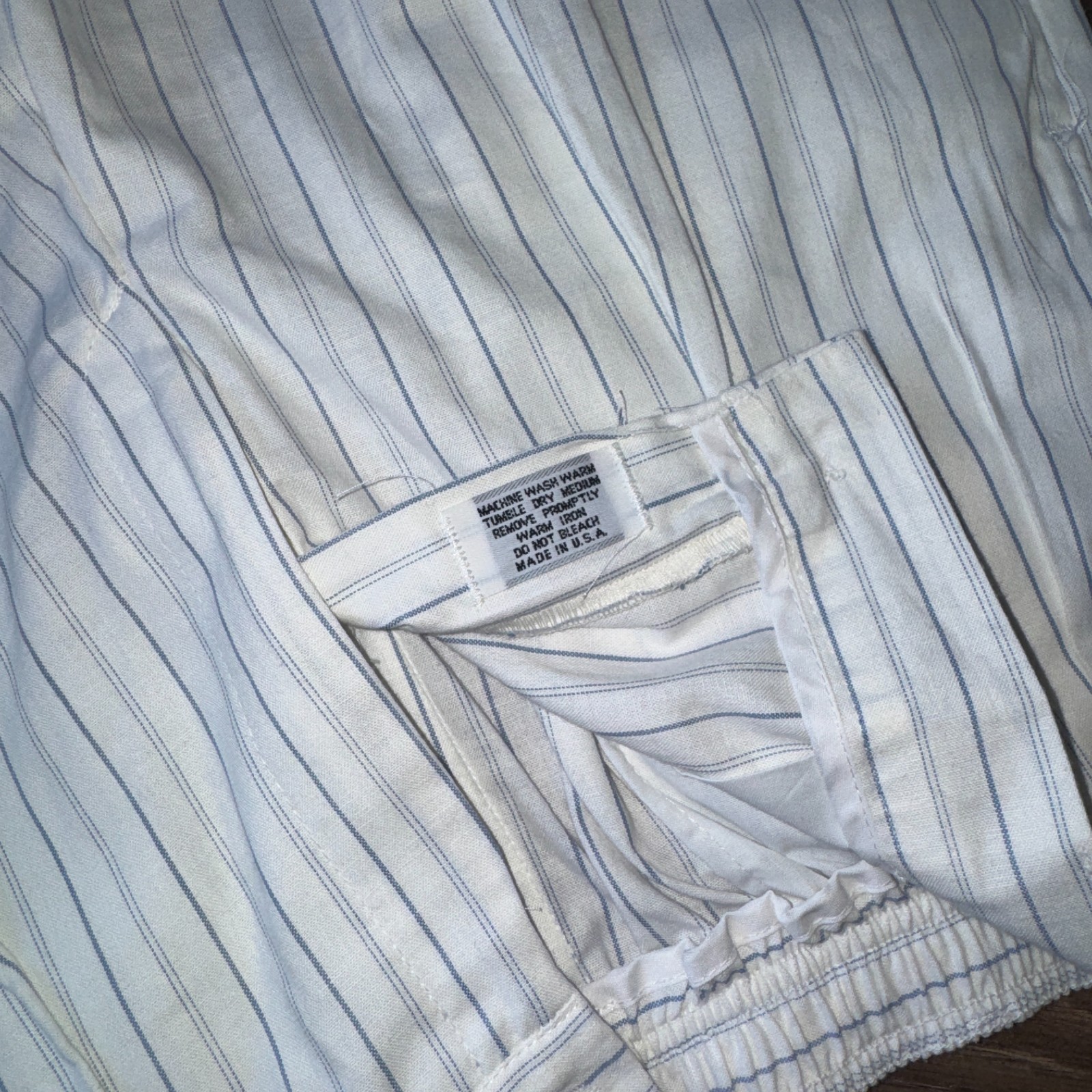 Vintage Pinstripe High Waist Pleated Bermuda Shorts Women&rsquo;s S Made in USA