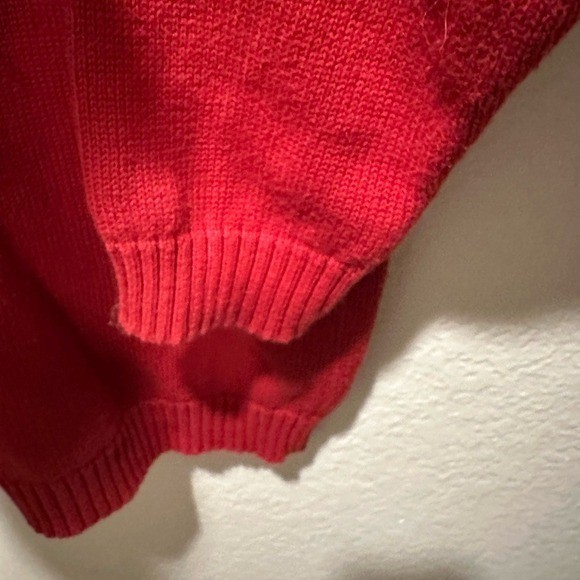 Vintage 90s Mickey Mouse Disney Argyle Pullover Sweater Oversized Red – XL