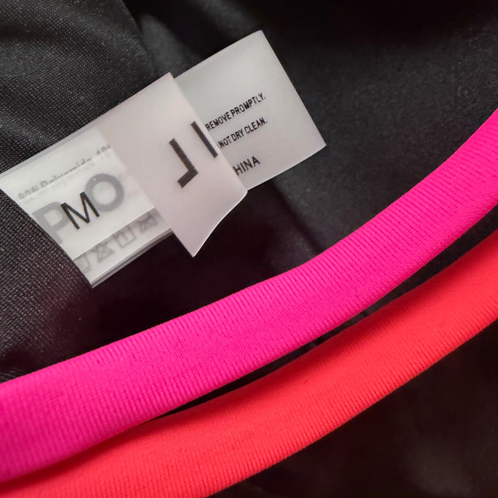 NWT Popvil Neon Color Block Strappy Back One Piece Swimsuit Medium