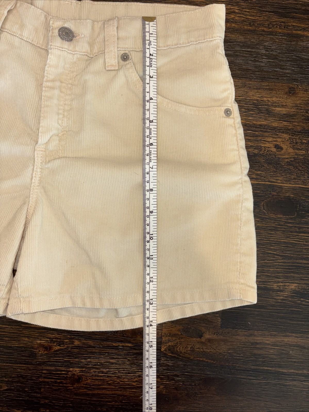 Vintage 90s Levi’s 941 Orange Tab Corduroy Shorts Made In USA Regular Fit Sz 6