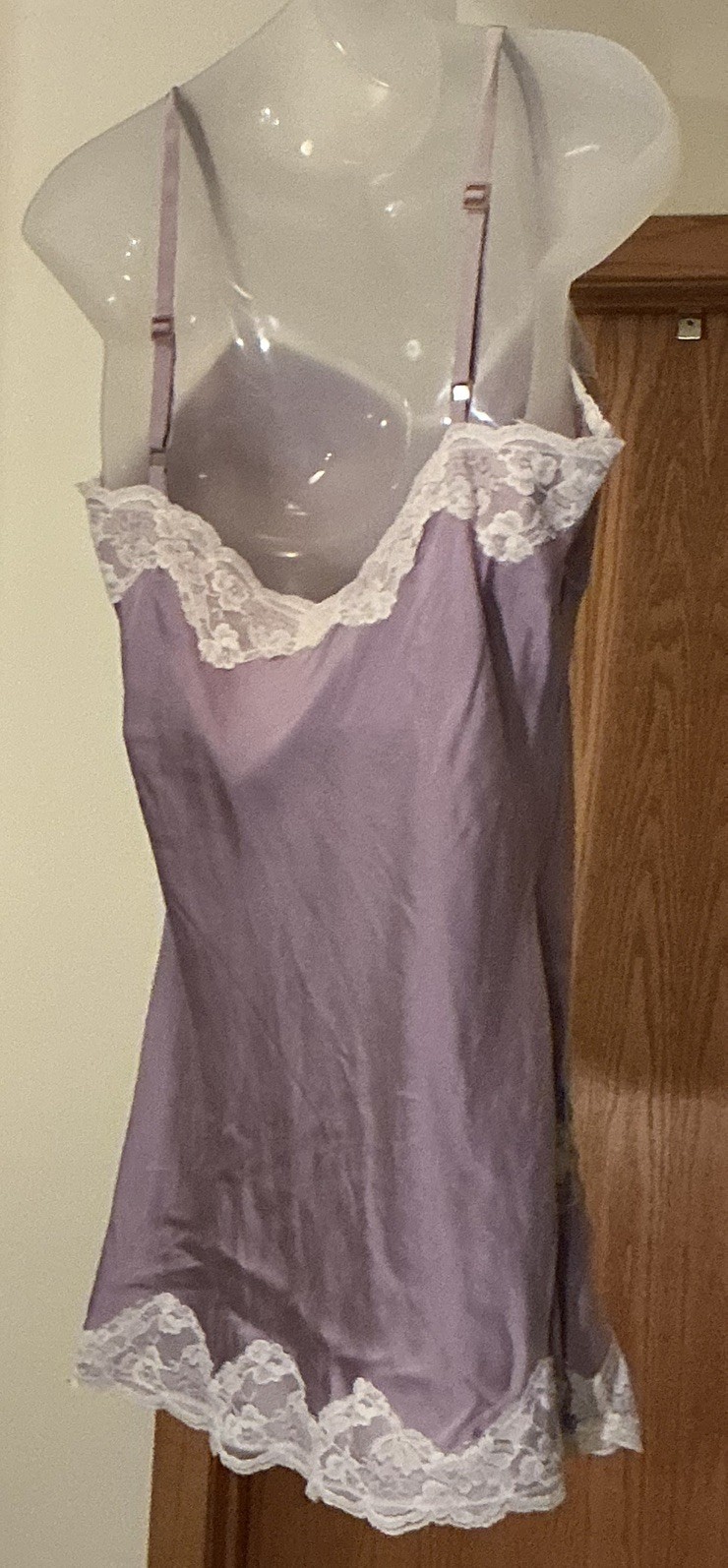 Express Design Studio Bridal Lavender Purple/ivory lace Blouse Camisole Sz M Y2K