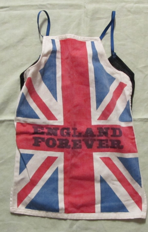 Vintage England Forever Union Jack, mesh back punk sleeveless top