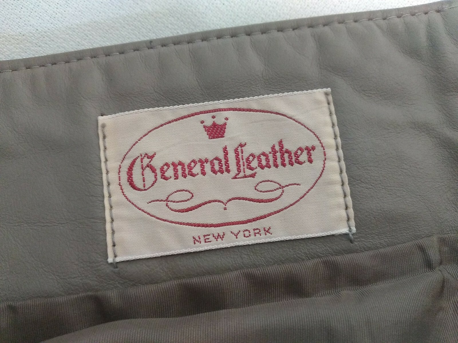 Vintage 1970&rsquo;s General Leather-NY Women&rsquo;s Beige Leather Size Small Jacket