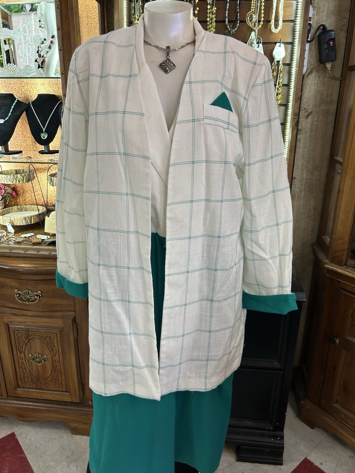 Vintage Stuart Alan 1980s Dress And Jacket Made In USA Size Small/medium