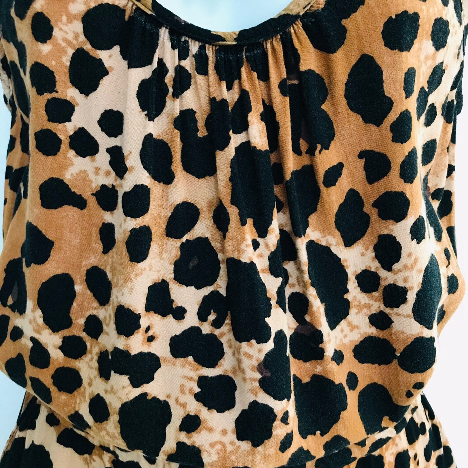 Vintage 90’s Slouchy LEOPARD JUMPSUIT S / M As-Is