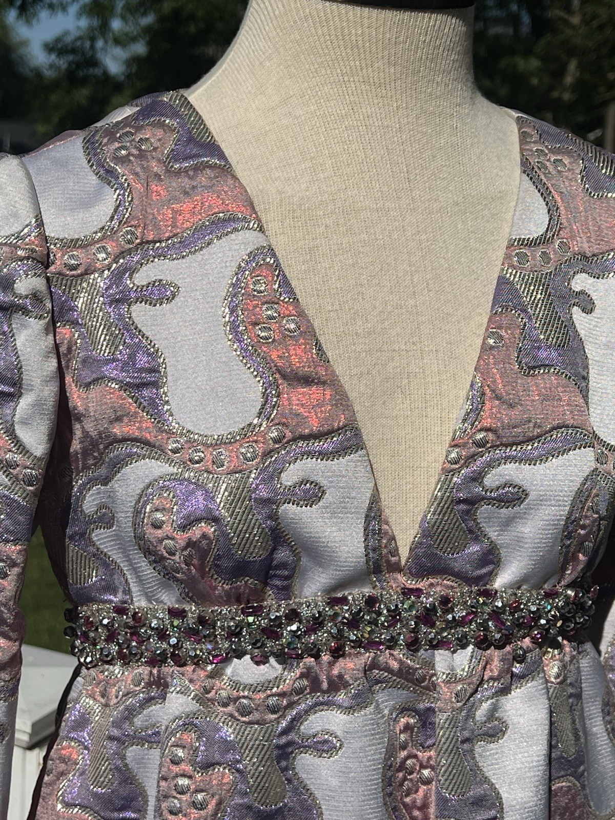 Vintage 1960&rsquo;s Chester Weinberg Lurex Gown as Seen In Vogue 1969