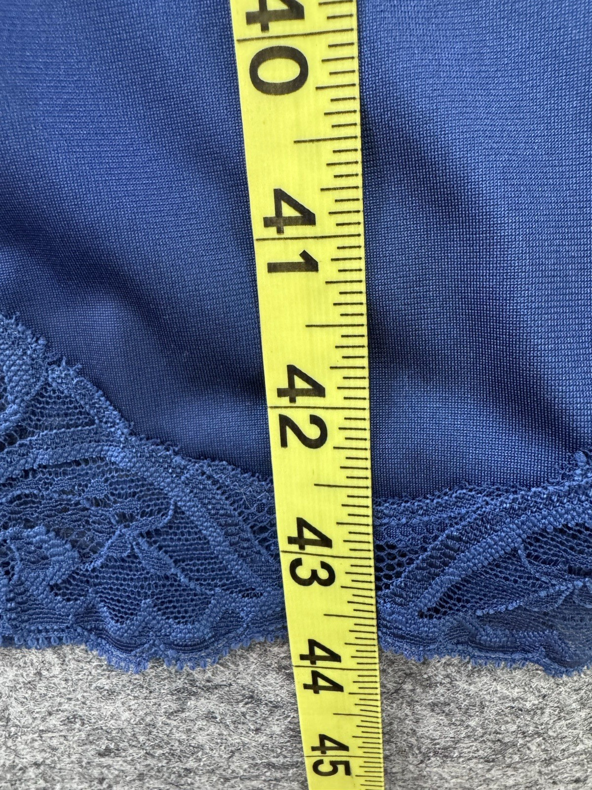 Shadowline Full Slip Blue NOS w/Orig Tags, Peek-A-Boo Bodice Lace, Sexy VTG 90&rsquo;s