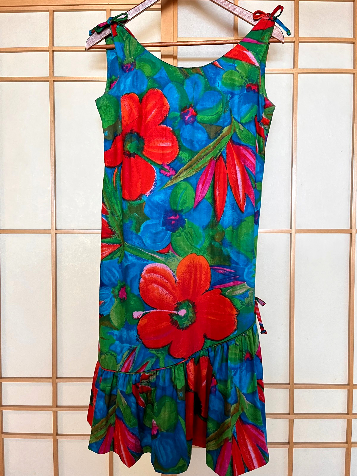 Vintage 1960s Rhapsody by Glazier mid-century retro mod Sleeveless Dress Small