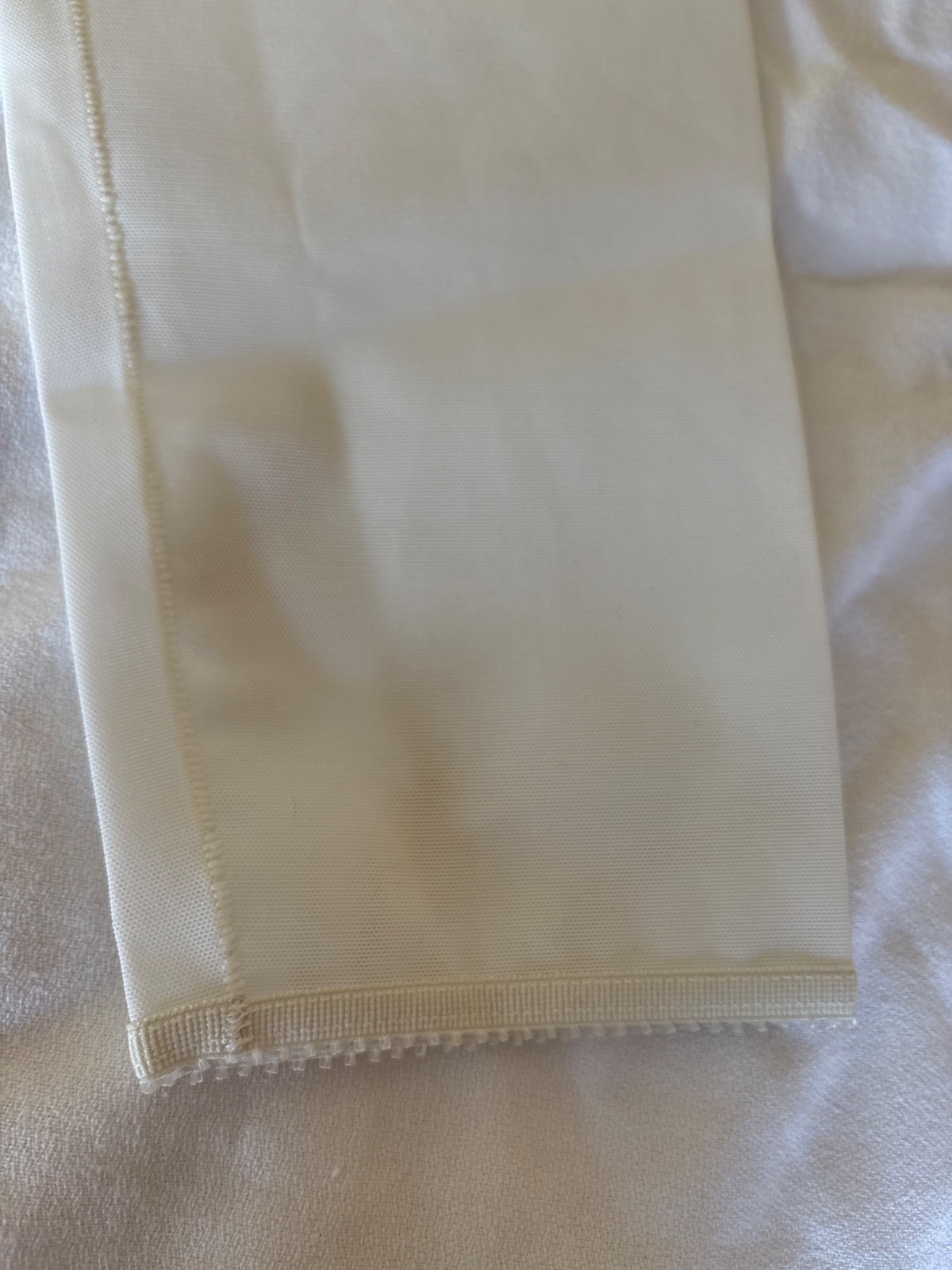 Vintage Ivory Nylon & Lycra Spanx Style Girdle Large With Floral Accent Size L