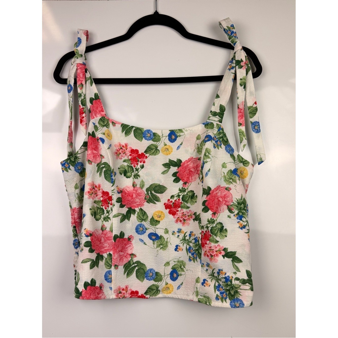 Old Navy Camisole Floral Tie-Shoulder Sleeveless Top Sz L-Summer