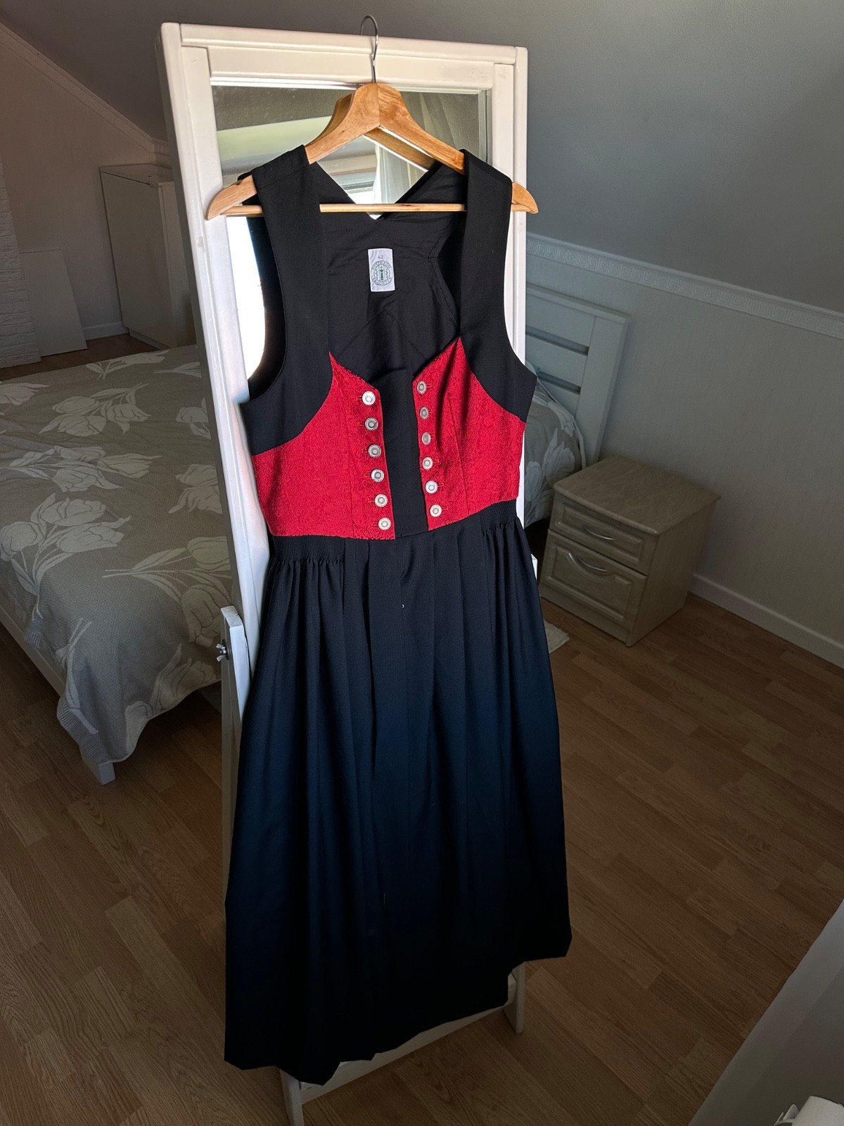 Vintage Tostmann Tranchten Austrian National Dirndl Woman Dress Sz L
