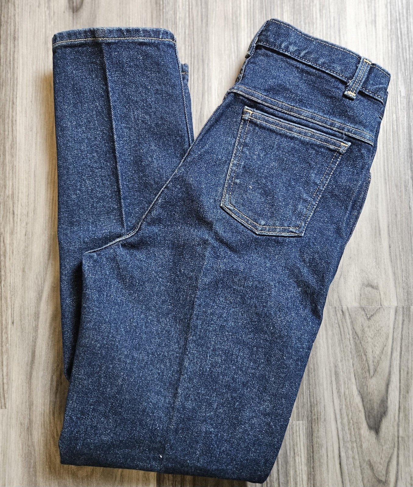 NOS Vintage Women&rsquo;s Carriage Court Jeans Dark Wash USA Talon Zip Size 9 29×29.5