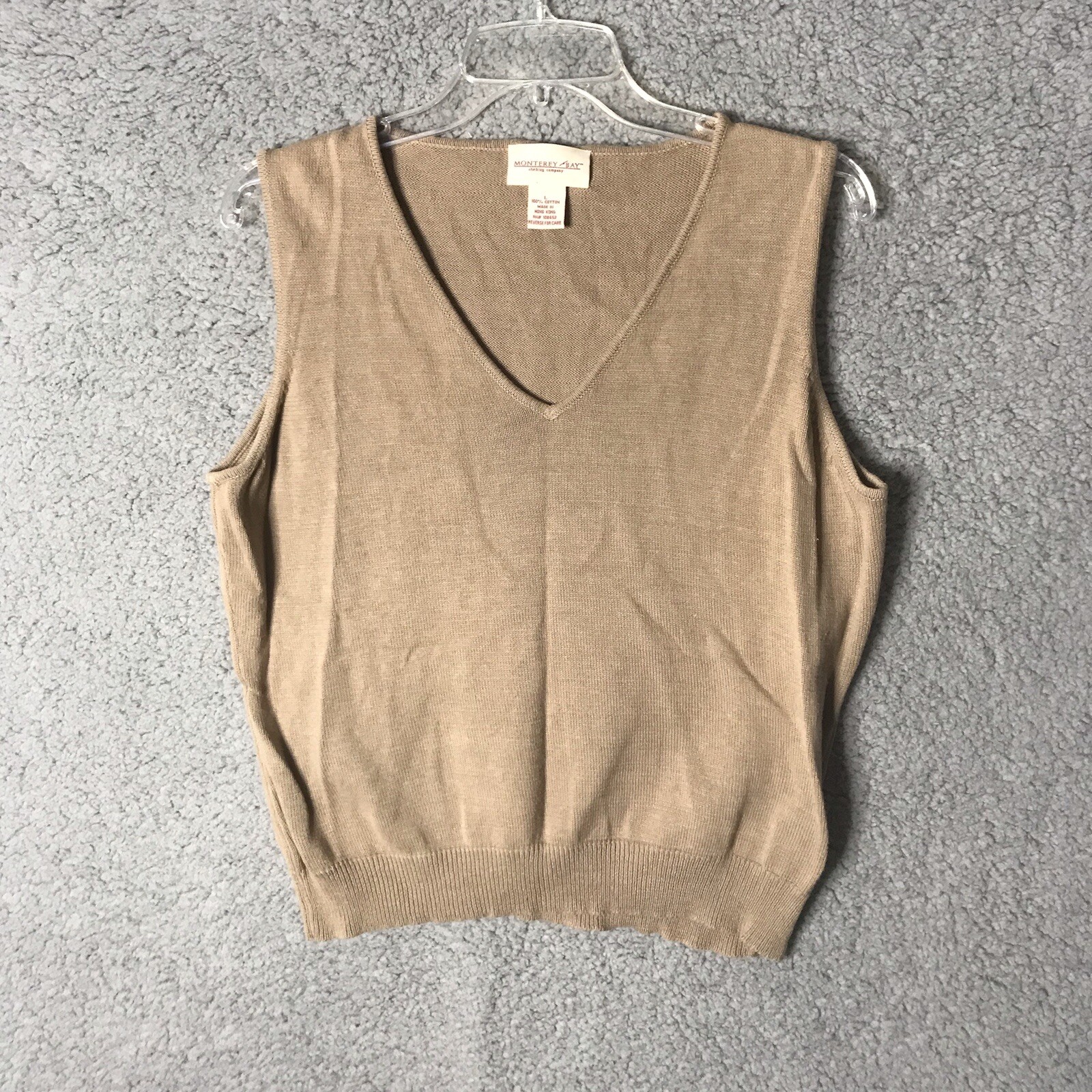 Monterey Bay Clothing Company Sweater Vest Sleeveless SIZE Large