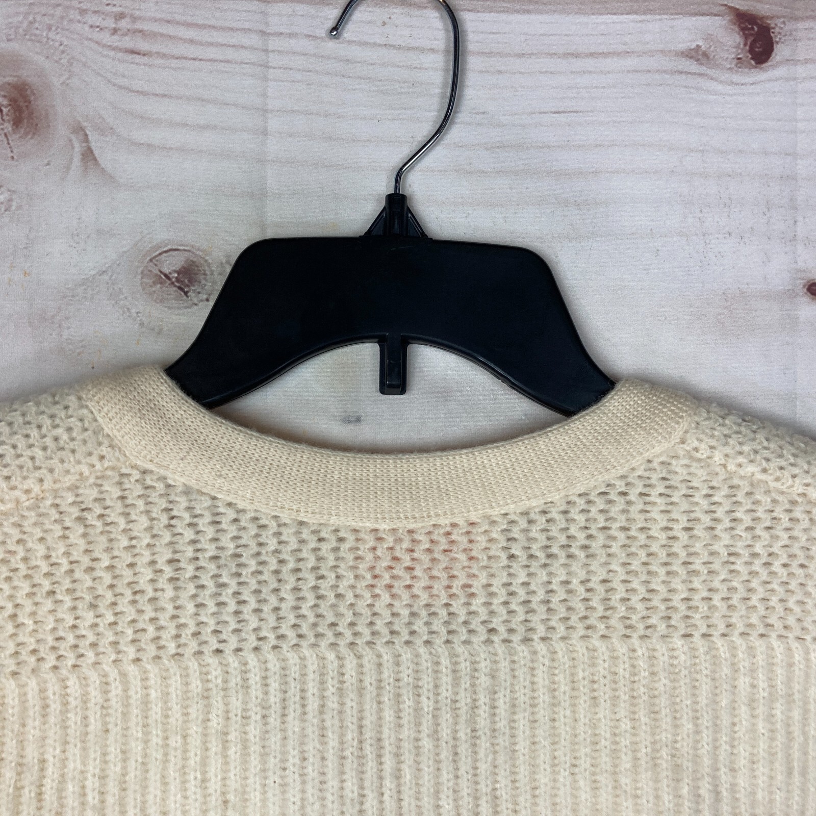 Pendleton Vintage Sweater Womens 38 Ivory Virgin Wool Cardigan Long Sleeve Solid