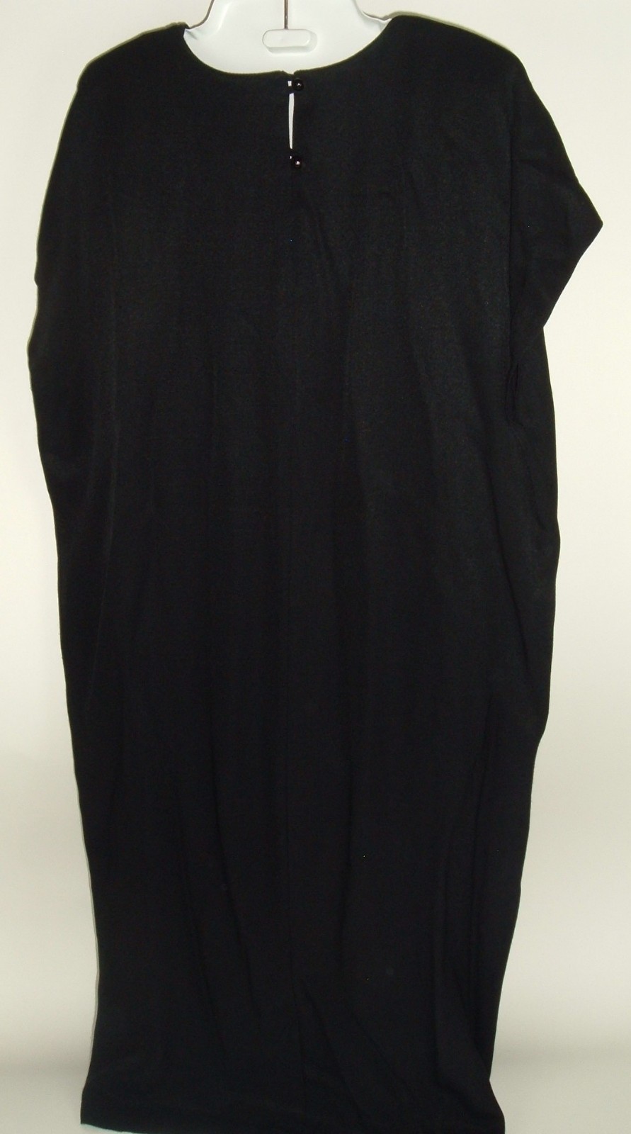 Vintage Expose Calif 14 Black shift Dress LBD Goth Emo Rayon acetate lagenlook