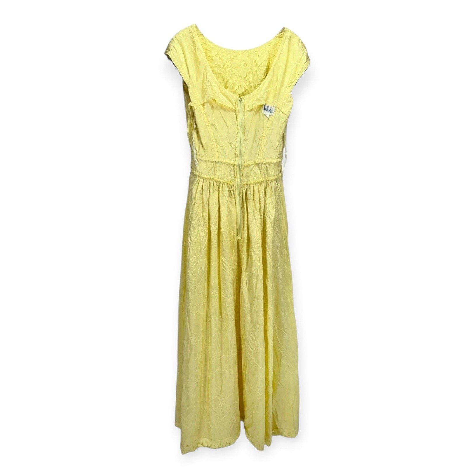 VINTAGE MIKE BENET SEQUIN LACE MAXI DRESS GODDESS PROM COCKTAIL FORMAL GLAM MOD