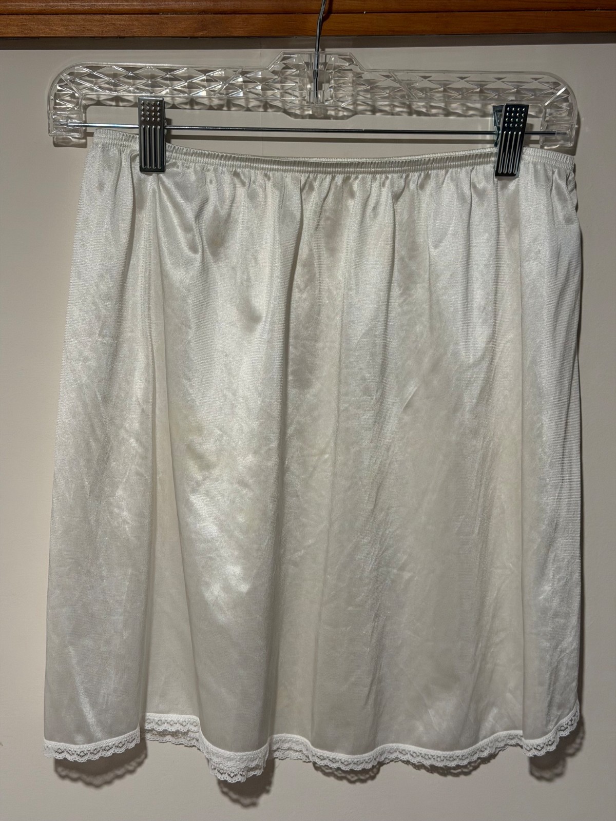 womens half slip ivory size large 18 inch