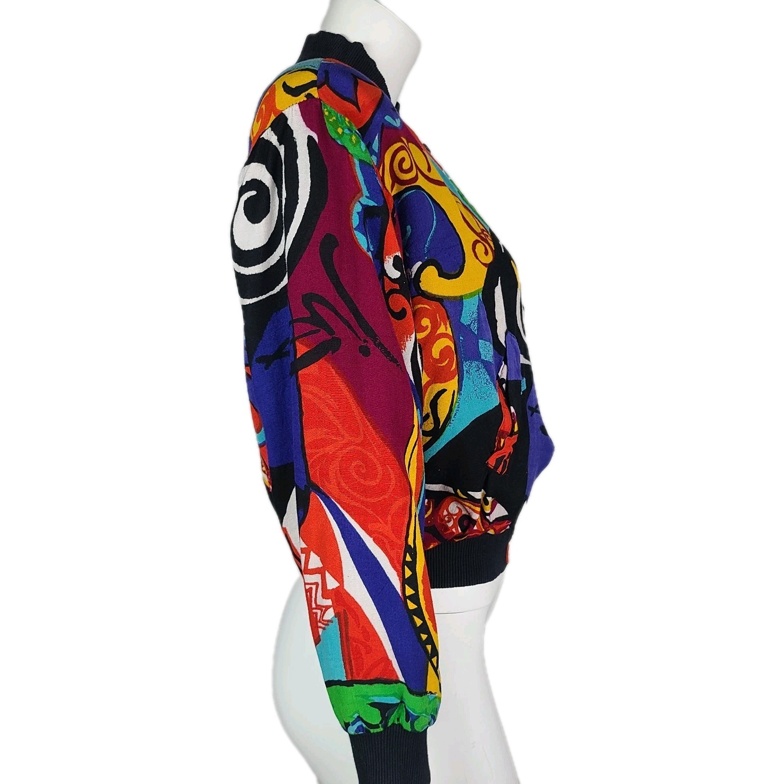 Vintage Womens Frantik Jacket Bomber 80&rsquo;s Artys Size M