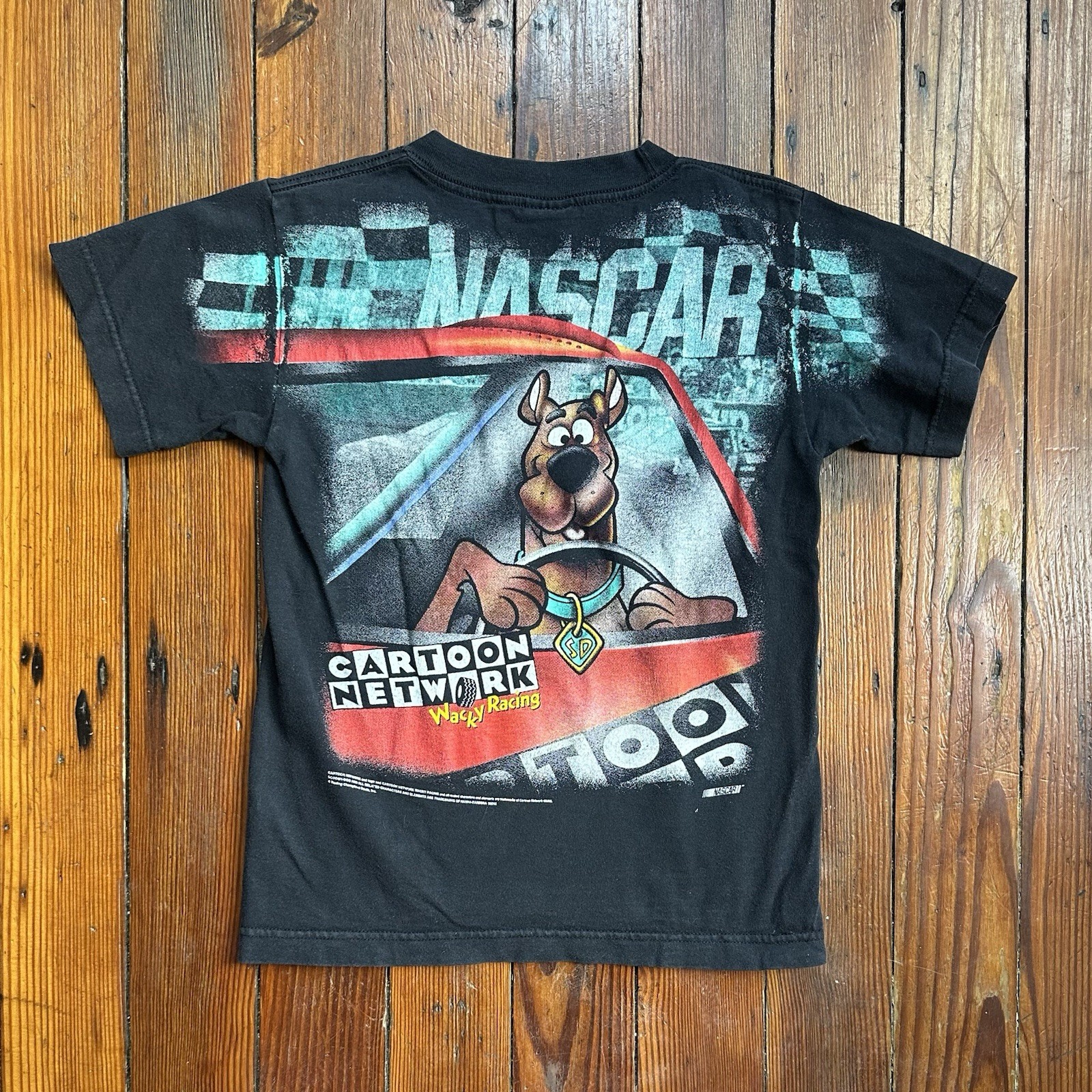 Vintage 2000 Murina Cartoon Network Wacky Racing Scooby-Doo NASCAR tshirt