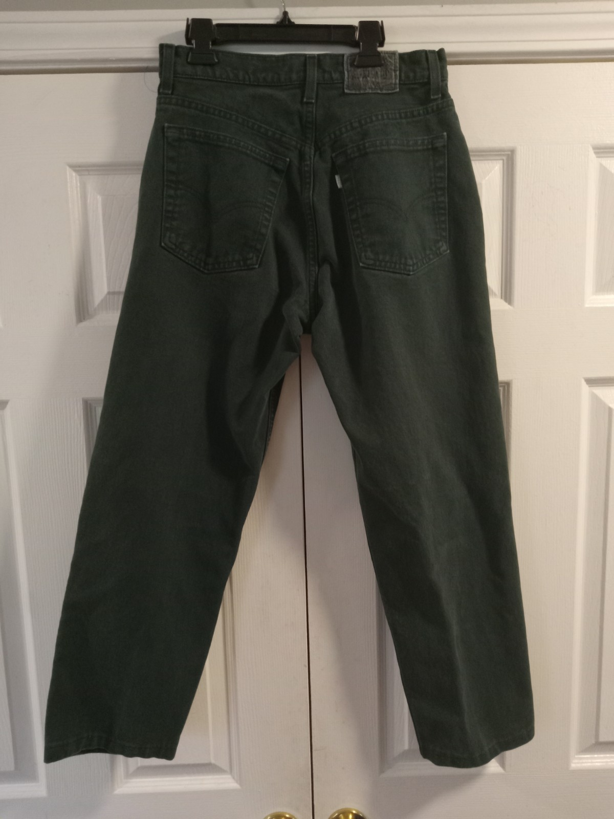 VTG 90s Levi’s SilverTab Loose Jeans Dark Green Junior Size 9 JR M Skate Grunge
