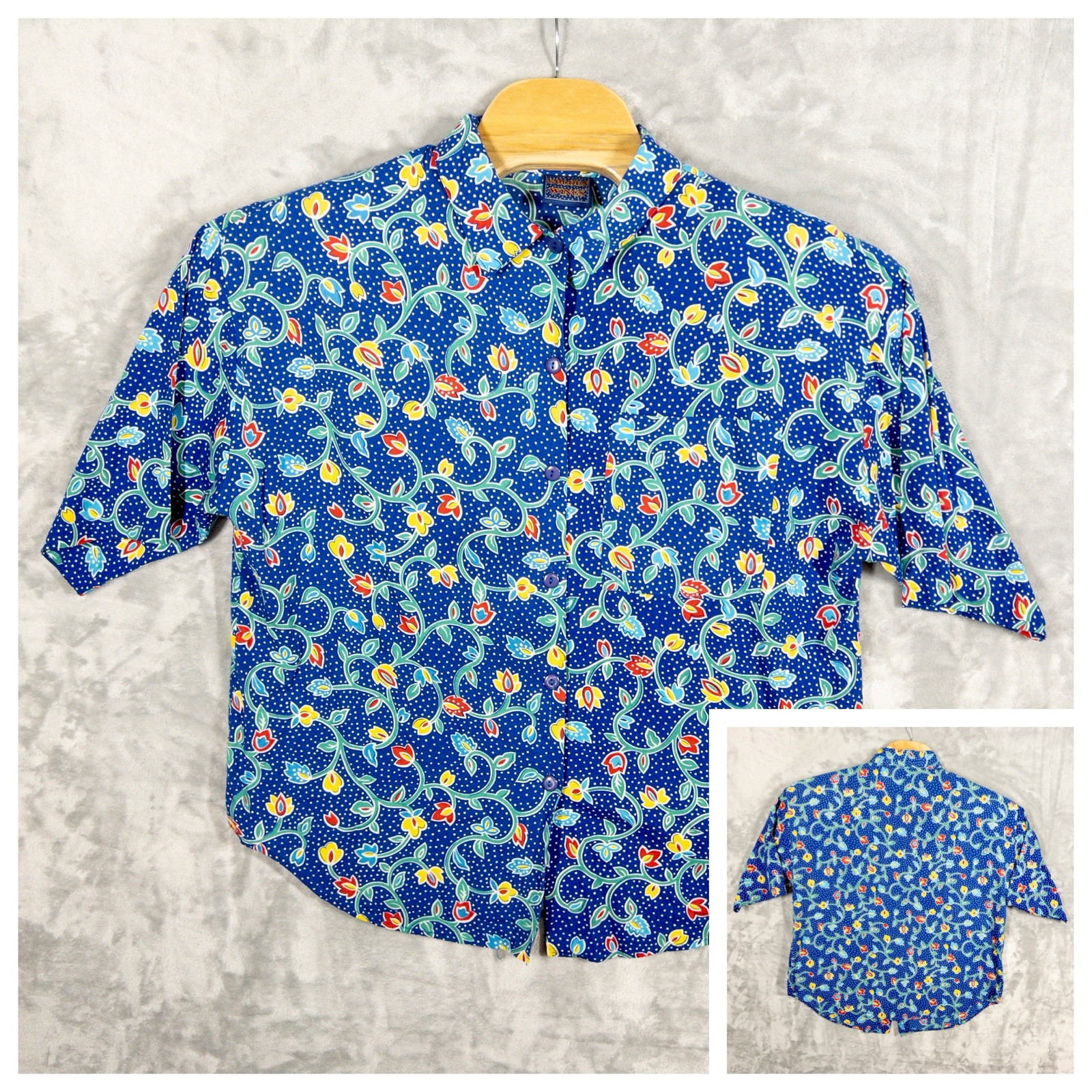 Vintage 1980’s Golden Wings Womens Blouse Made In USA Size 18W