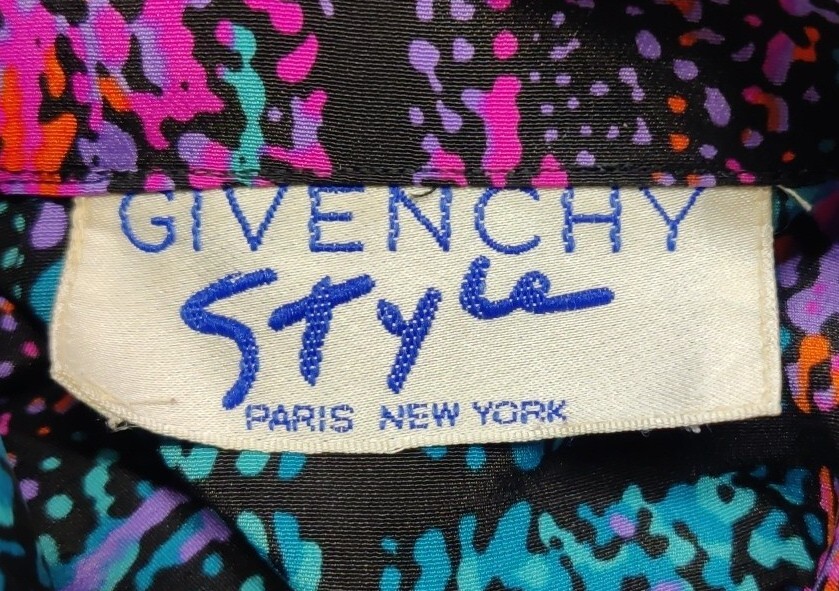 Vintage Designer Givenchy Style Paris New York Ladie&rsquo;s Blouse Size 12 EVC