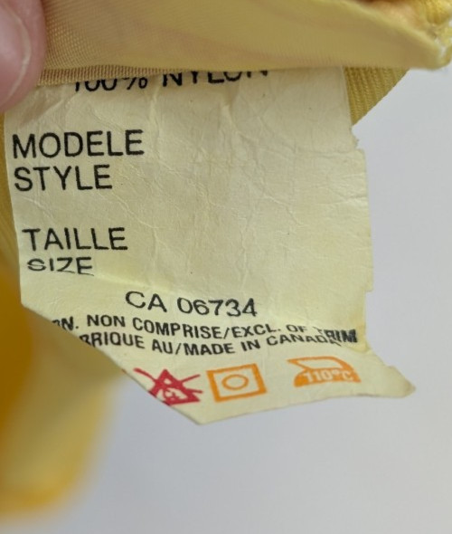Kasara Vintage Camisole Slip Top Size S Yellow Tank