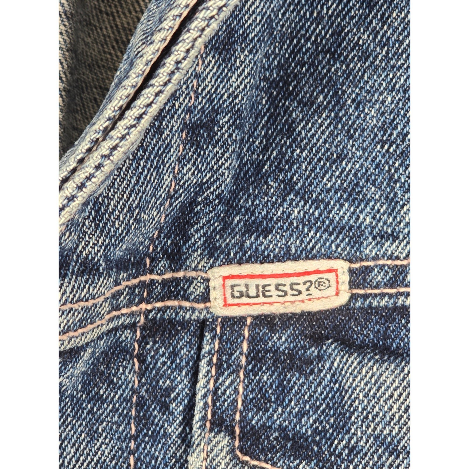 Vintage Guess Demin Jacket Georges Marciano Acid Wash Grunge Made in USA