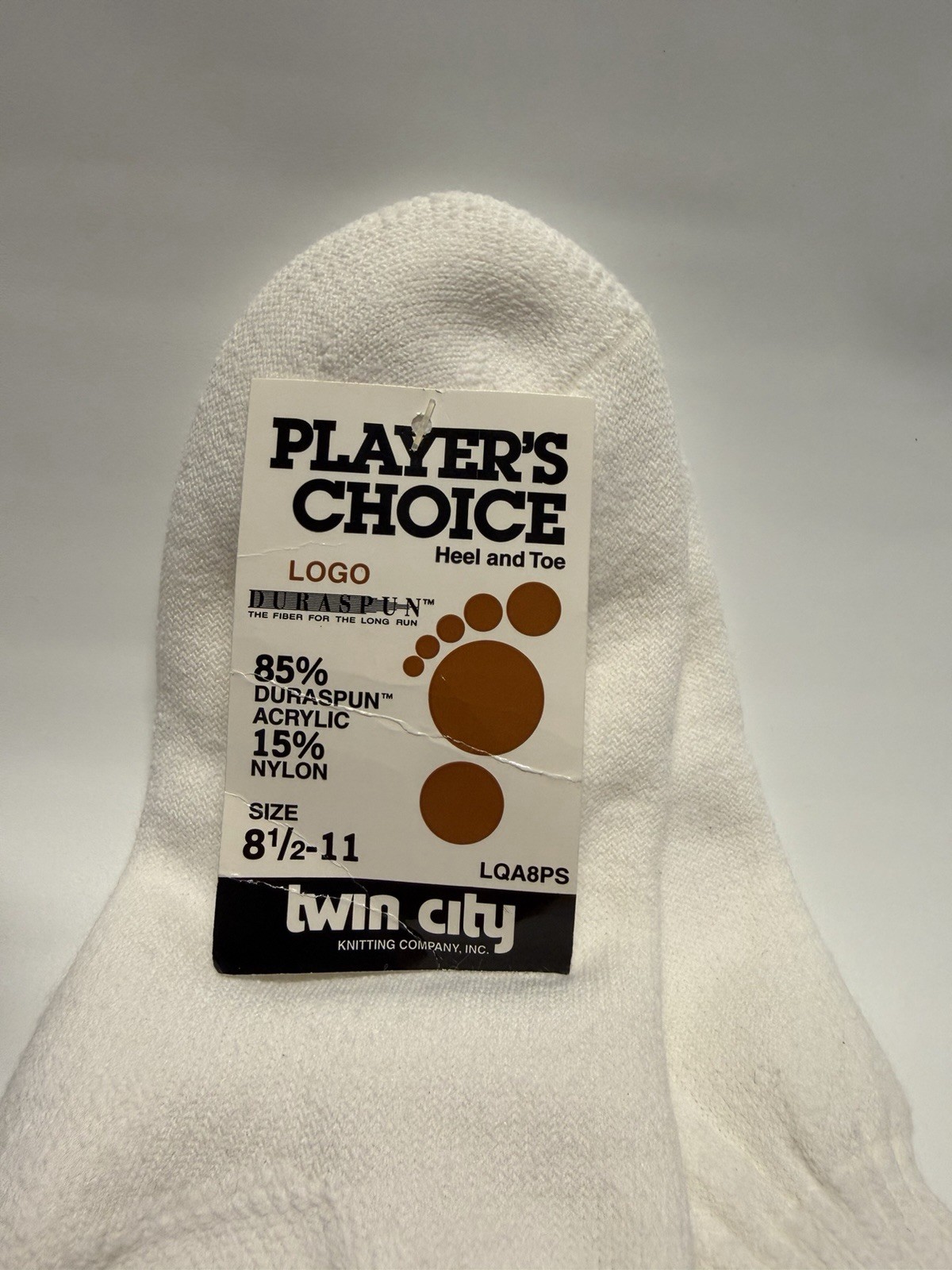 VTG Socks Cheerleading NOS Acrylic Nylon 8.5-11 White Yellow 90s USA TCK Bears.