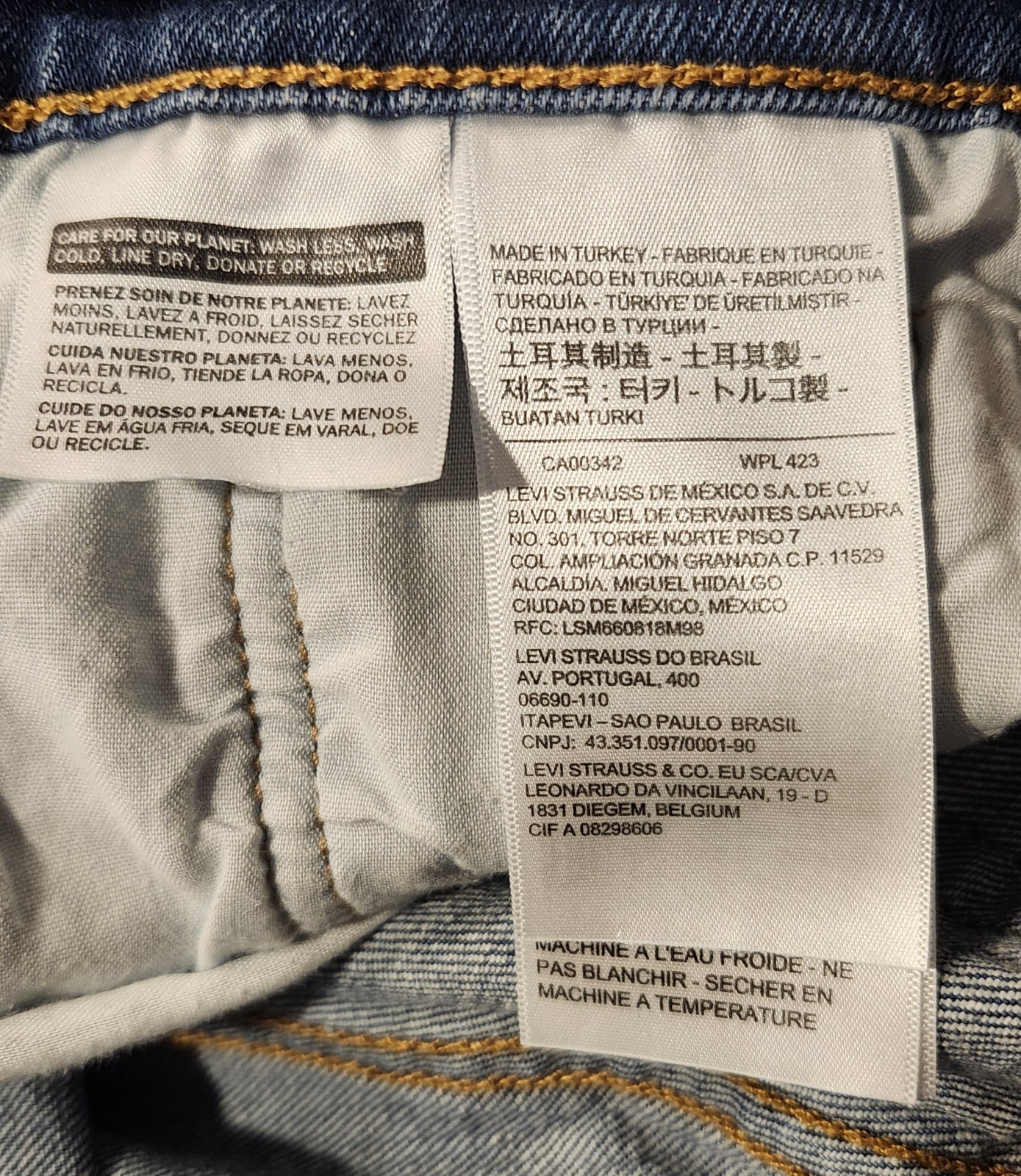 Vtg Style Big E Levi&rsquo;s 501 S Red Label Skinny Button Fly Embroidered SZ 26/28!