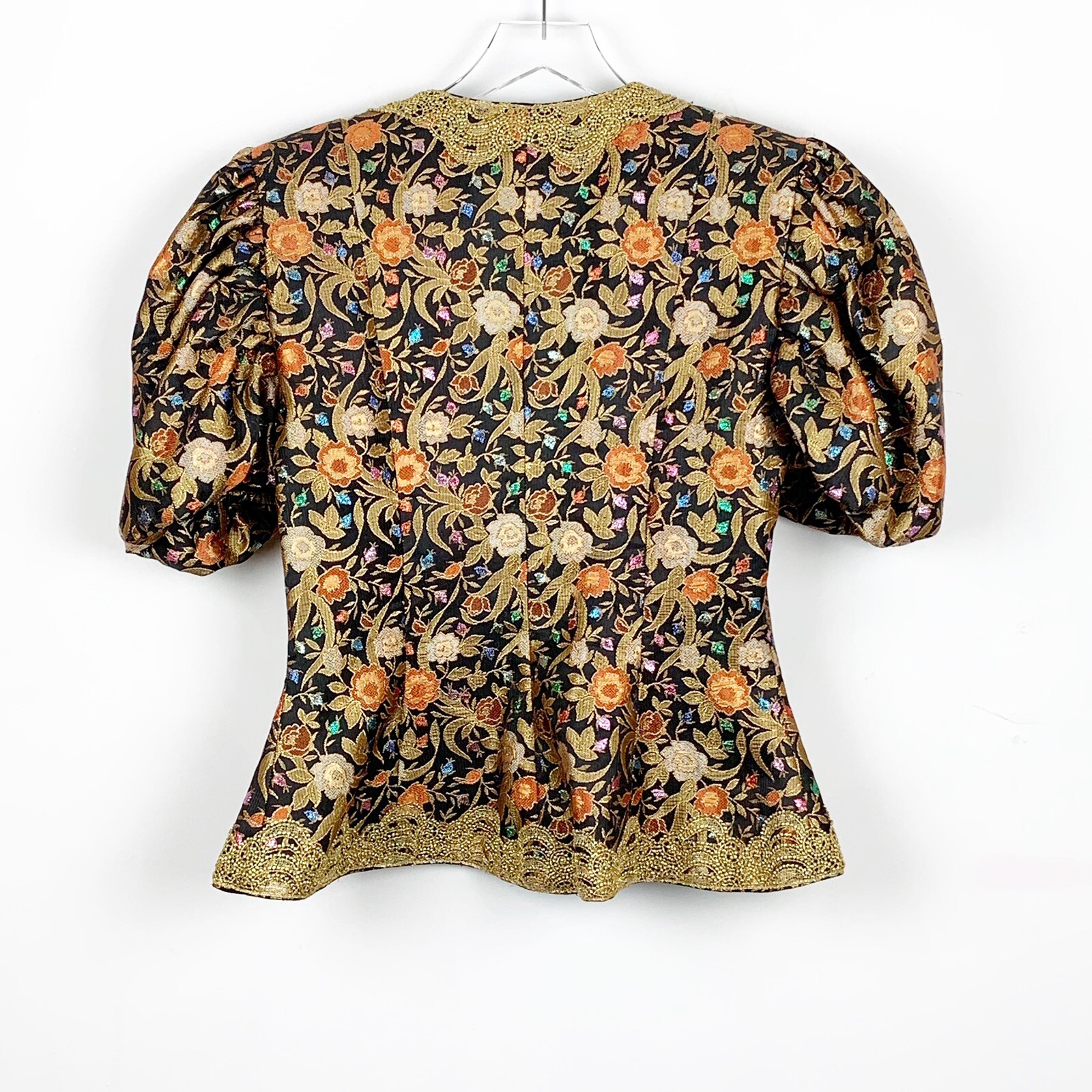 Eugene Alexander Dress Jacket Short Sleeve Jeweled Womens Size 8 Vintage